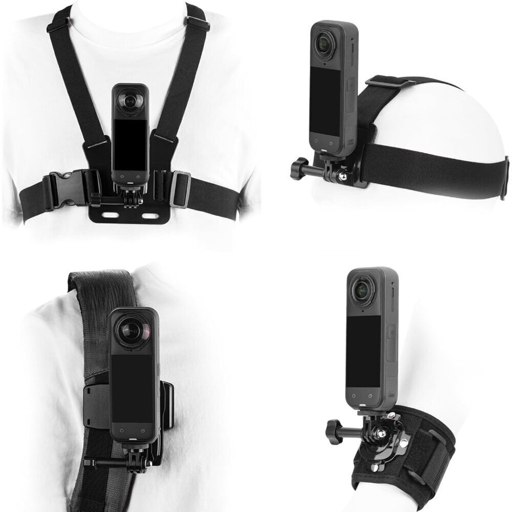 Accessories Kit for Insta 360 X5 X4 Air, Chest Mount Head Strap Harness